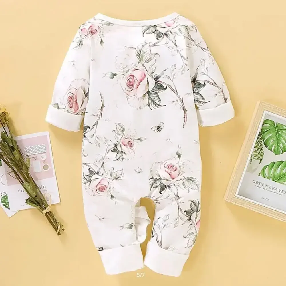 New light weight baby girl ruffled sleeper 6-9 months